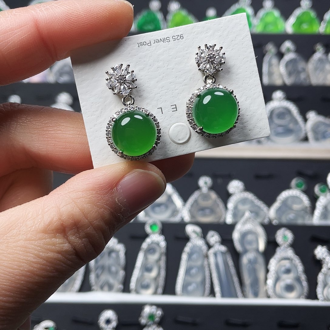 玛瑙/玉髓耳钉合金