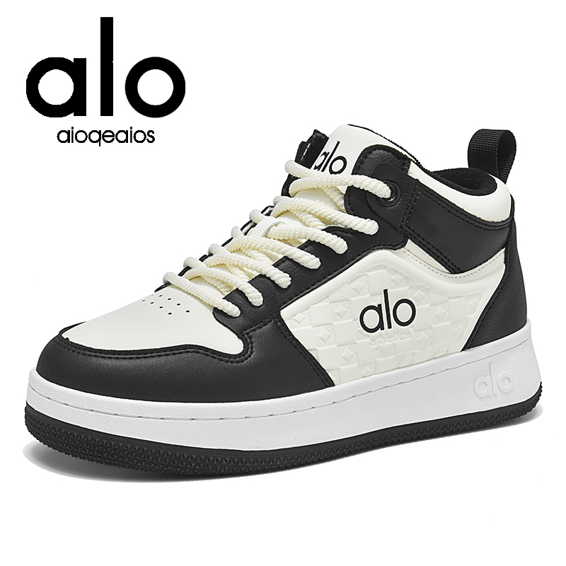 aioqeaios休闲风运动休闲鞋通用高帮休闲鞋潮流风平跟冬季666
