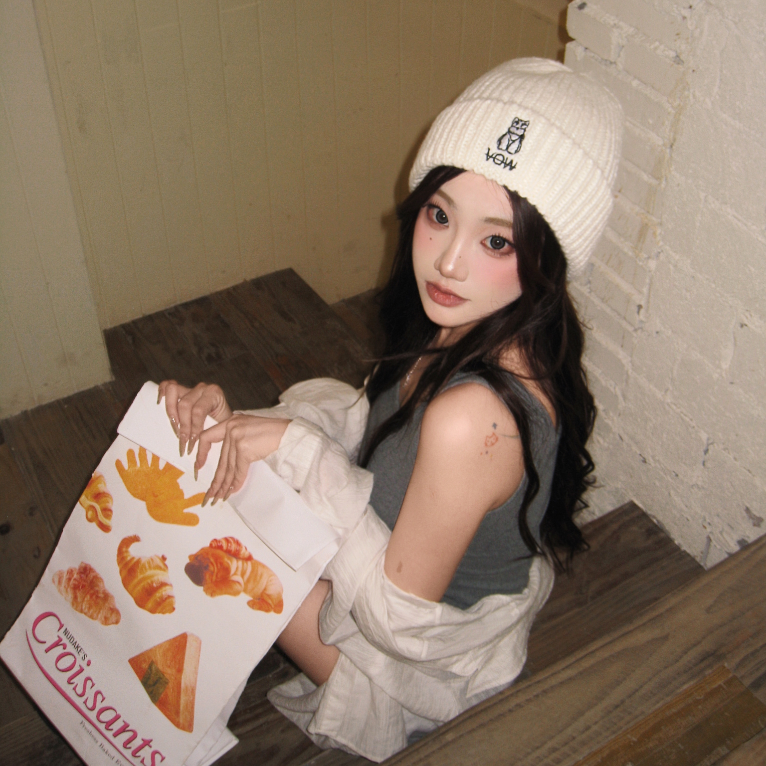 VOW毛线帽秋冬ins风帽子百搭针织帽