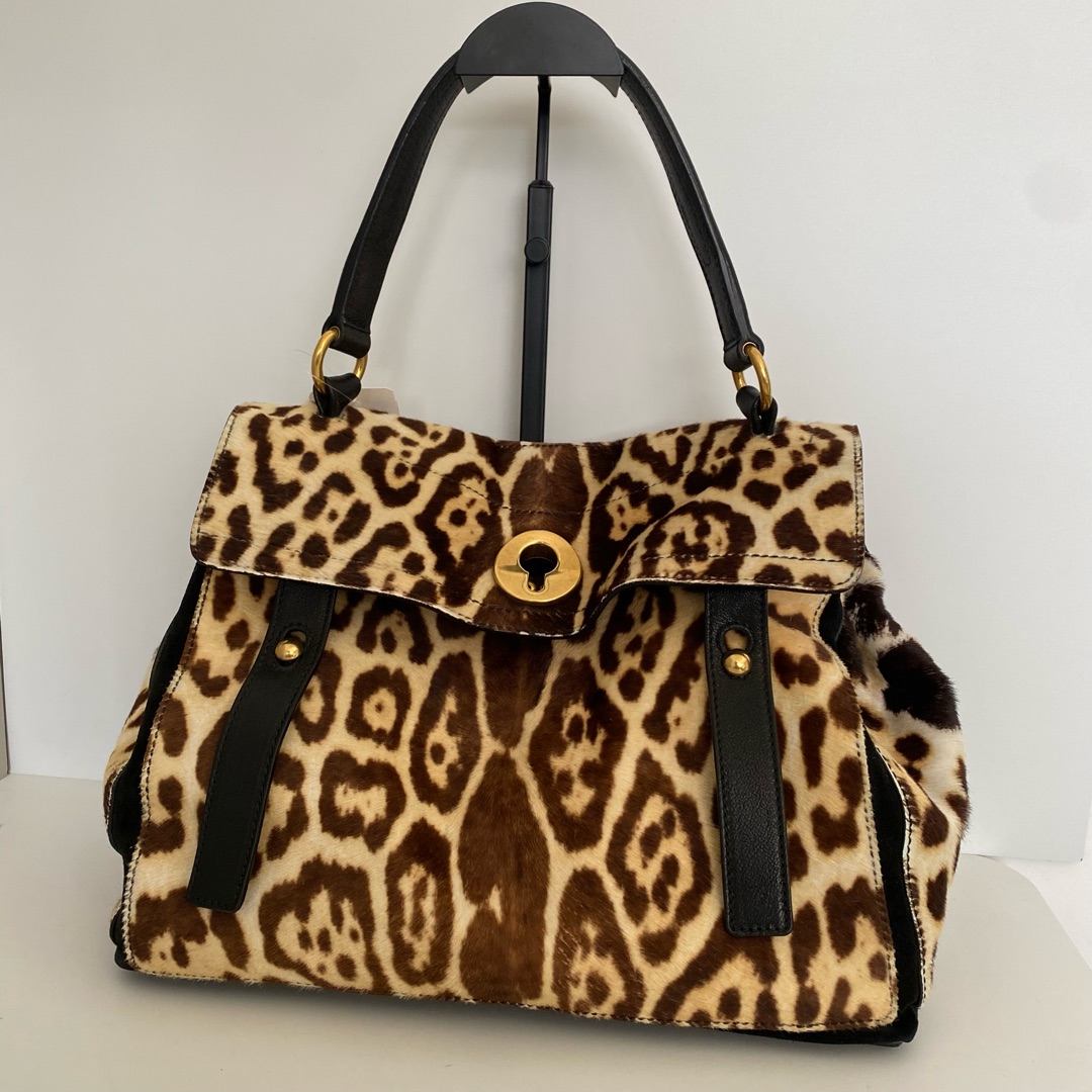 95新 YSL/圣罗兰 豹纹 手提包15392916