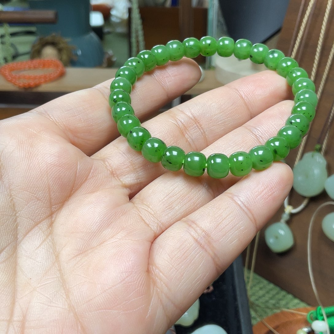 和田玉未镶嵌手串