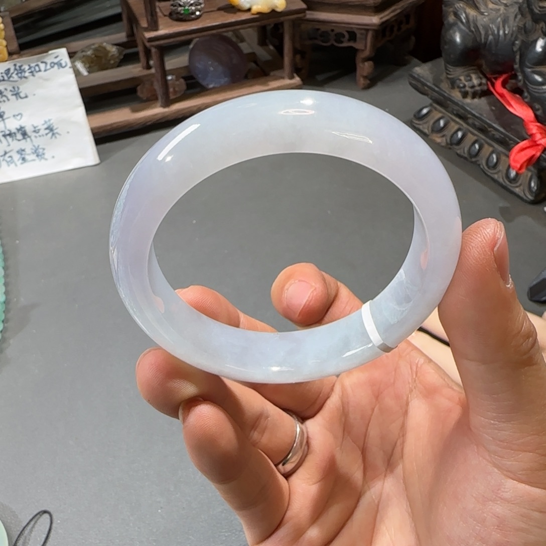 翡翠未镶嵌手镯58.6圈口