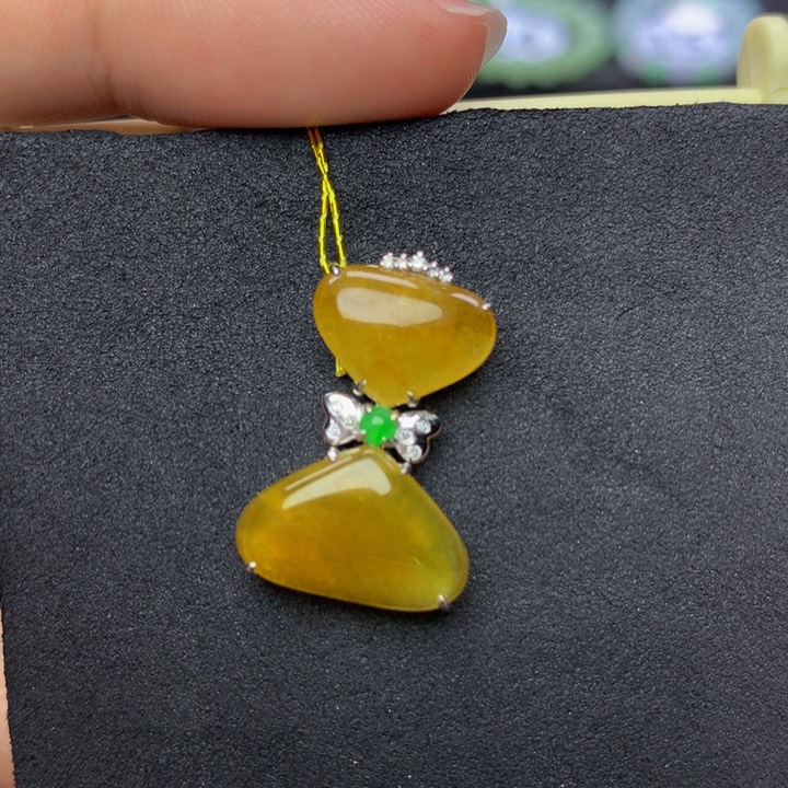 翡翠手链18K金镶嵌翡翠