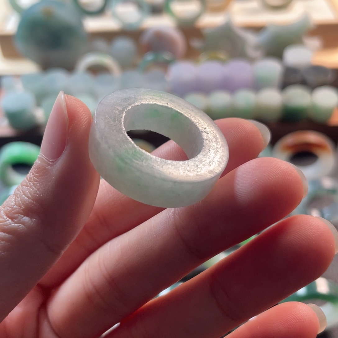 定制翡翠未镶嵌戒指13-22