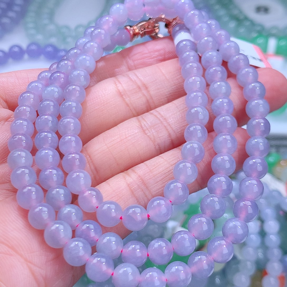 翡翠手链未镶嵌卡6.3mm