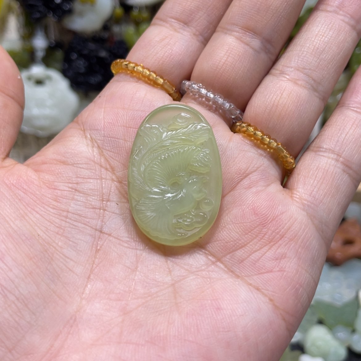 【闪购商品】岫玉颈饰未镶嵌115吊坠