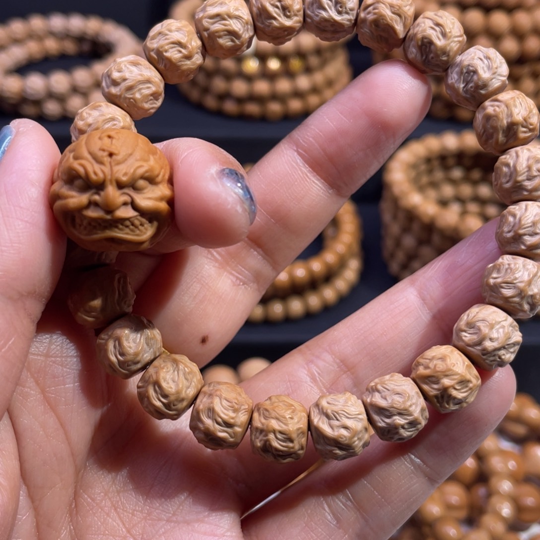 浦***洛吊坠猴头核桃龙蛇之变10.5mm单颗