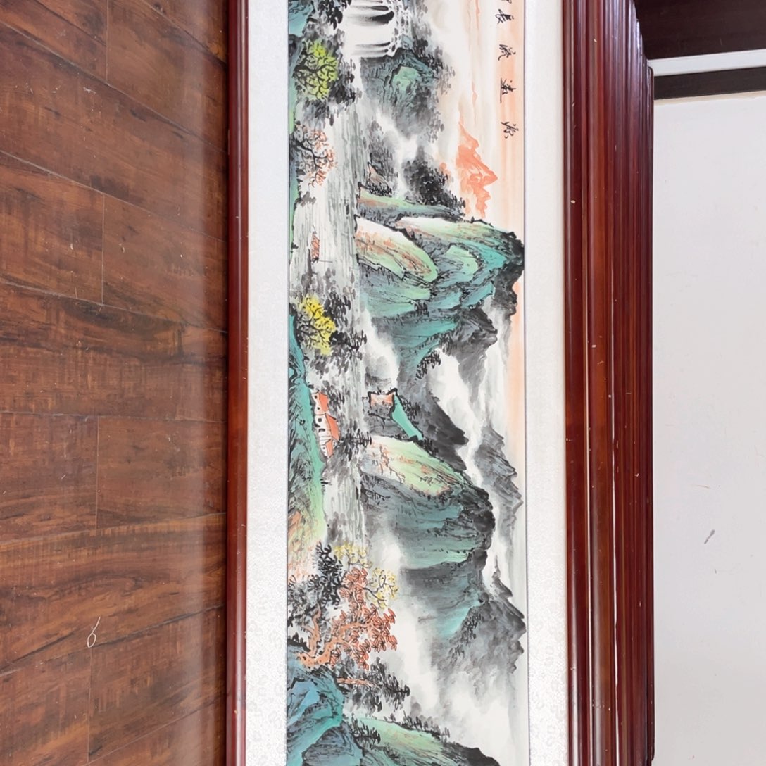 国画带框尺寸48*163厘米