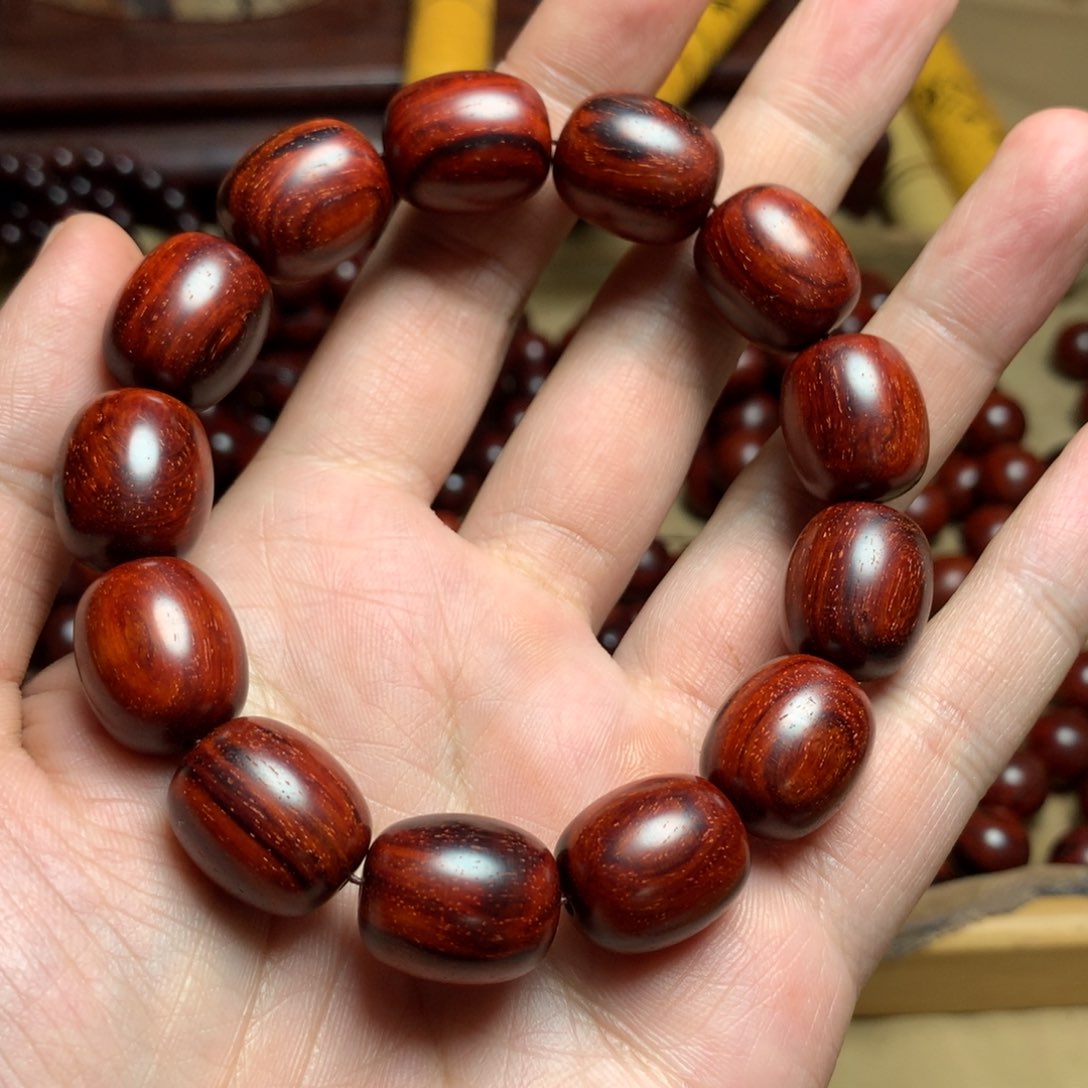 檀香紫檀（小叶紫檀）小叶紫檀黑皮老料1816 枣珠