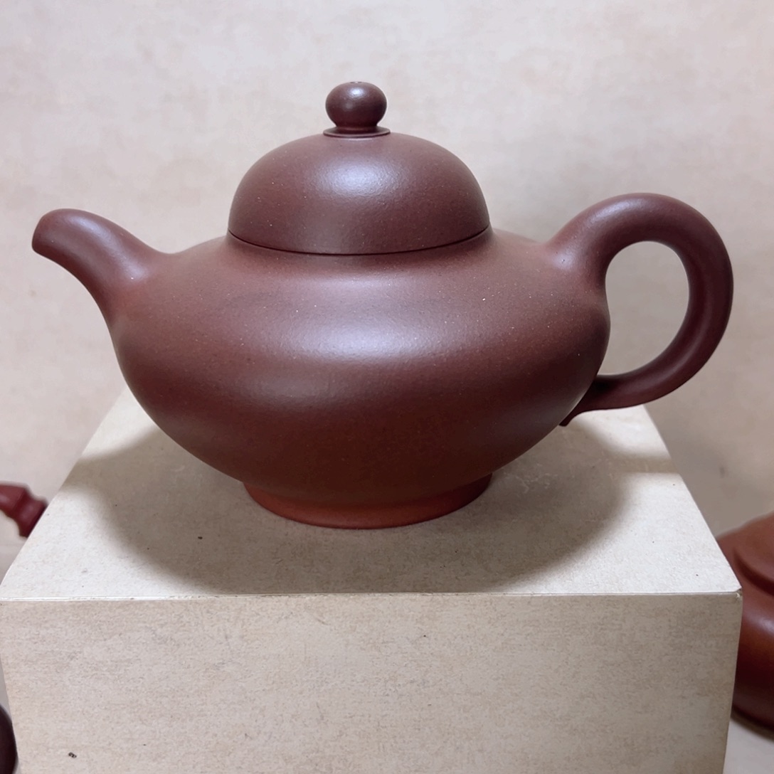 紫砂茶壶小*总老紫泥华颖