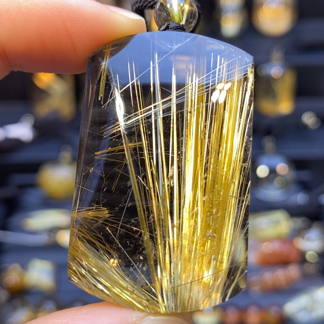 水晶颈饰未镶嵌钛晶无事牌