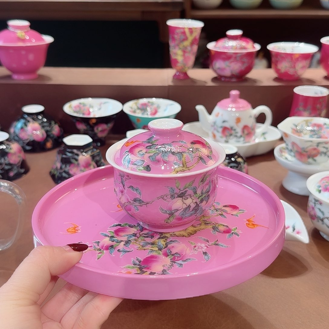 珐琅彩主人杯茶具套装