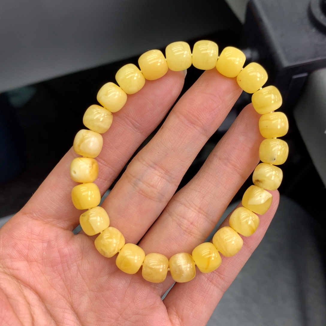 琥珀未镶嵌珠宝奇石8mm➕