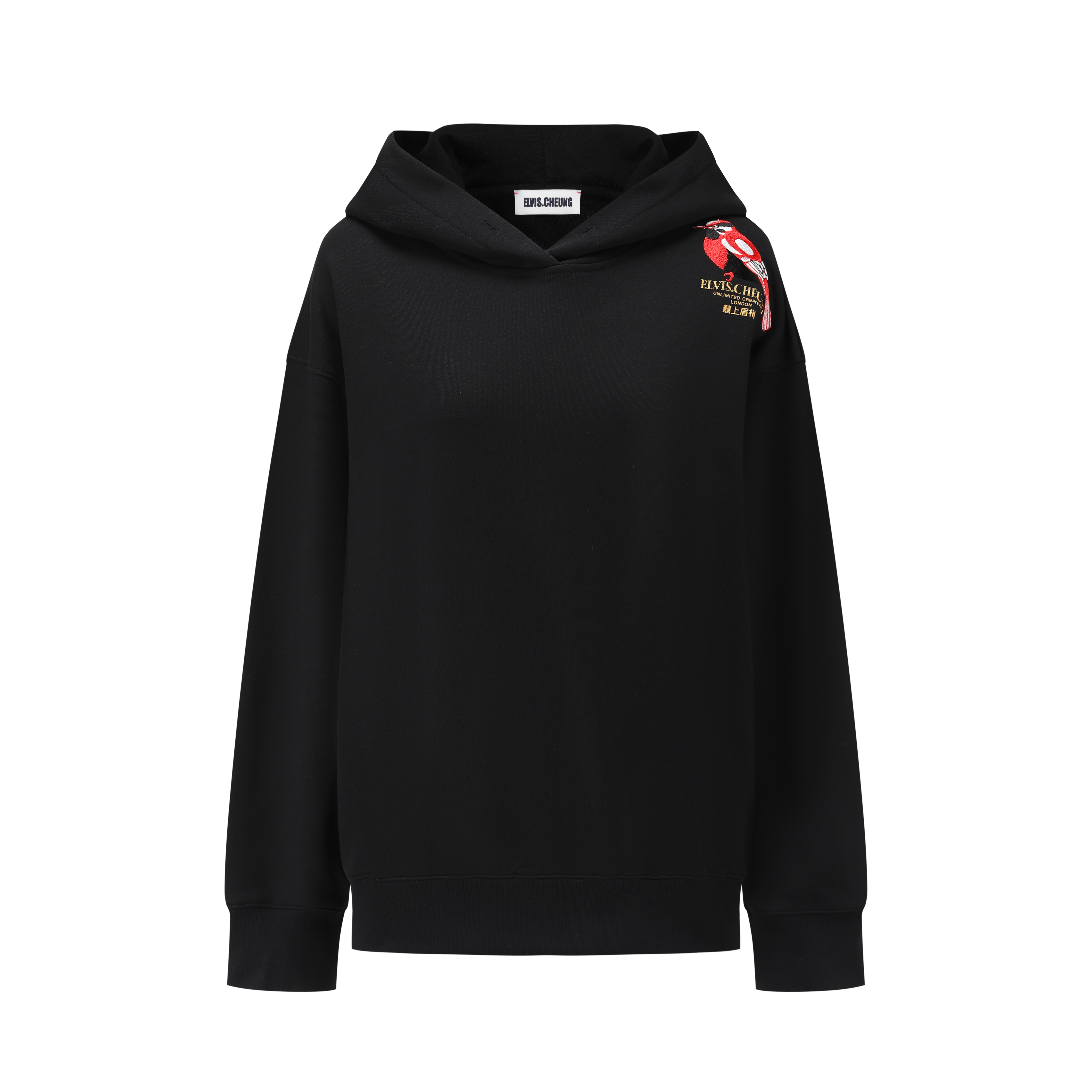 【顾文婷推荐】蒋云25新款 喜上眉梢微宽松刺绣甩帽卫衣 E25SS07901