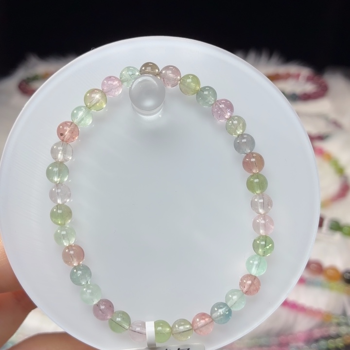 碧玺手链未镶嵌5.3mm±