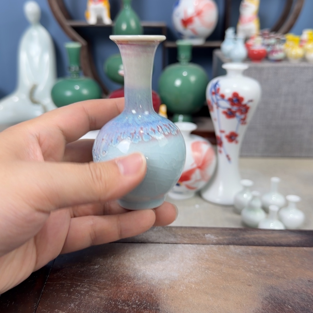 陶瓷手工小花器摆件
