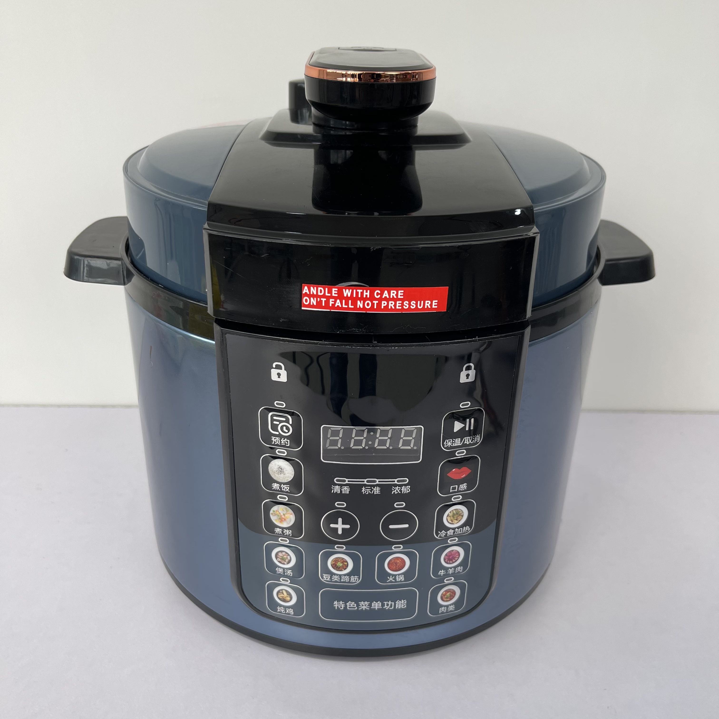 新款电压力锅家用双胆高压锅大容量压力锅F4