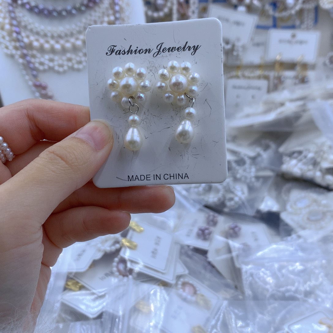 颈饰合金淡水珍珠