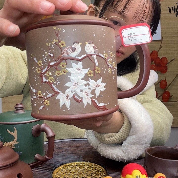 紫砂茶杯原矿紫砂杯