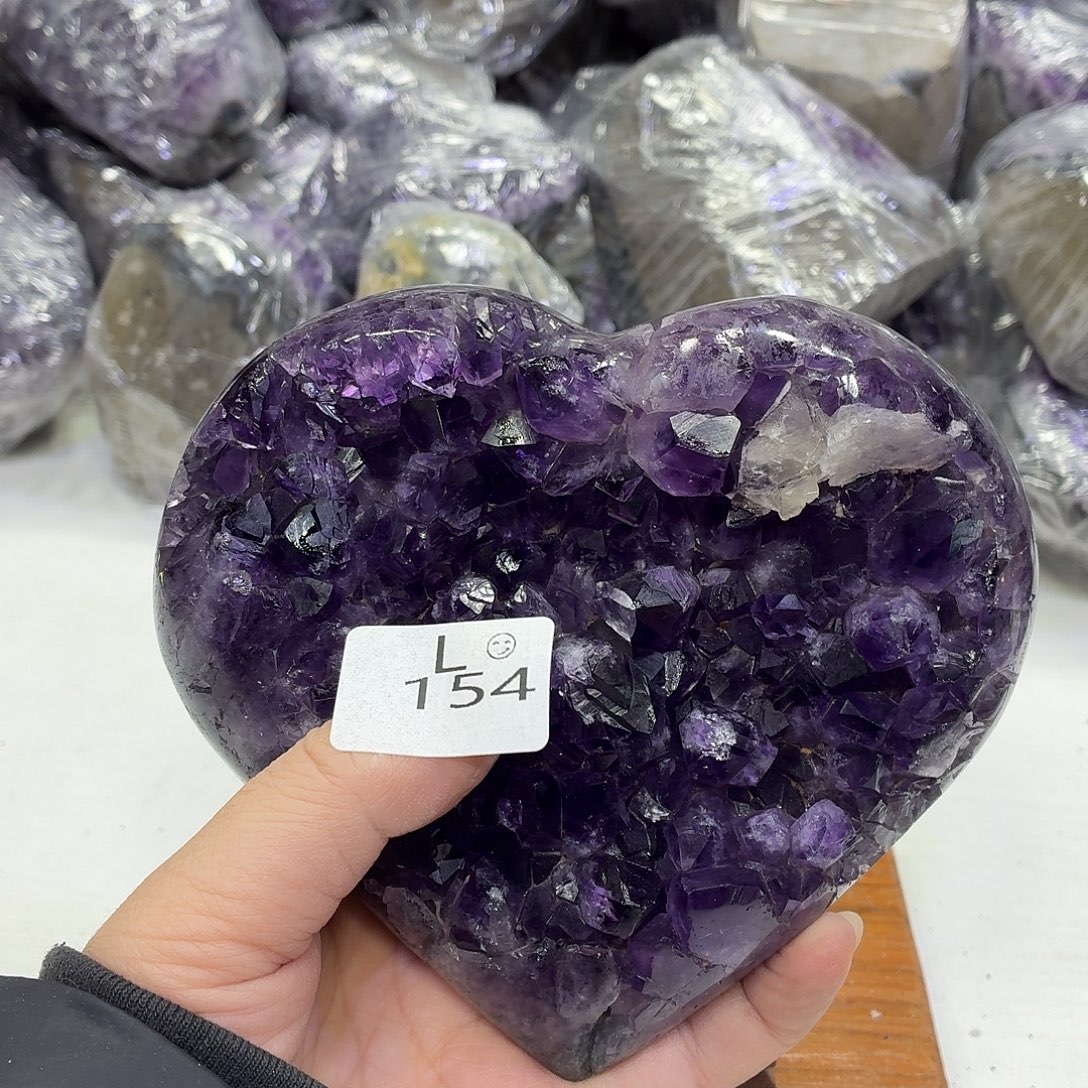 未镶嵌摆件水晶天然紫水晶