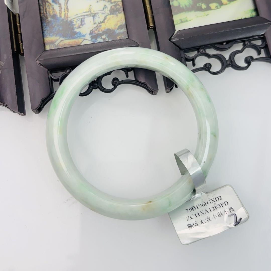 【秋姐翡翠】天然A货翡翠手镯57圈&C9-3