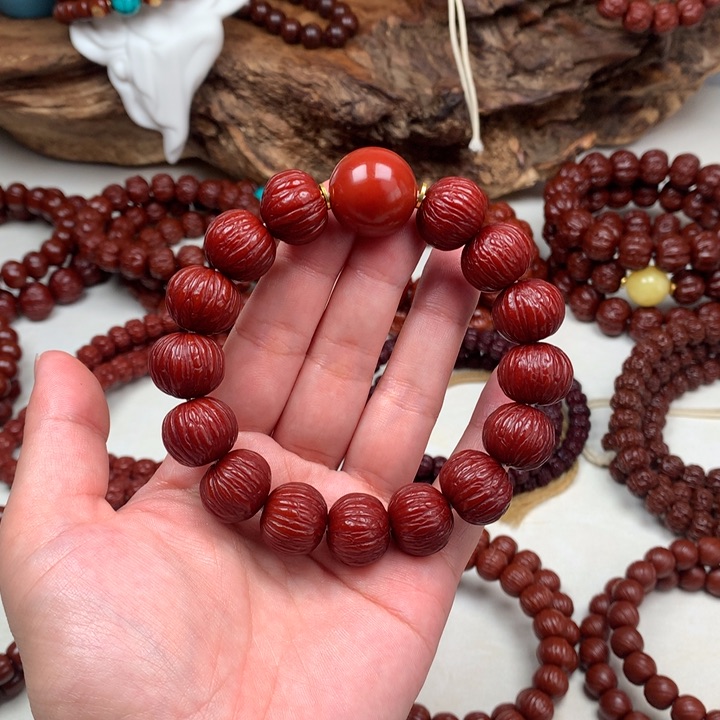 猴头核桃吊坠土豪16➕红