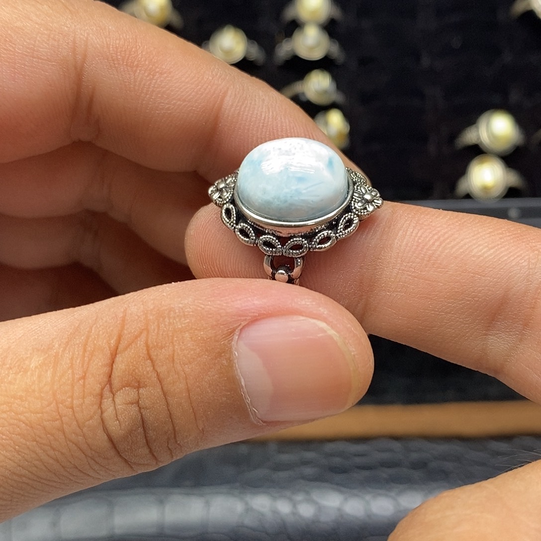 银S925镶嵌珠宝半成品水晶