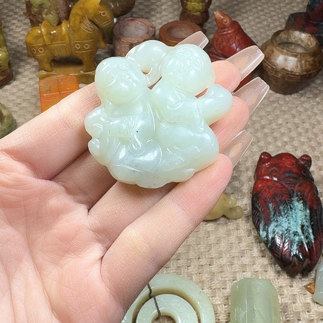 白玉菩提吊坠挂件