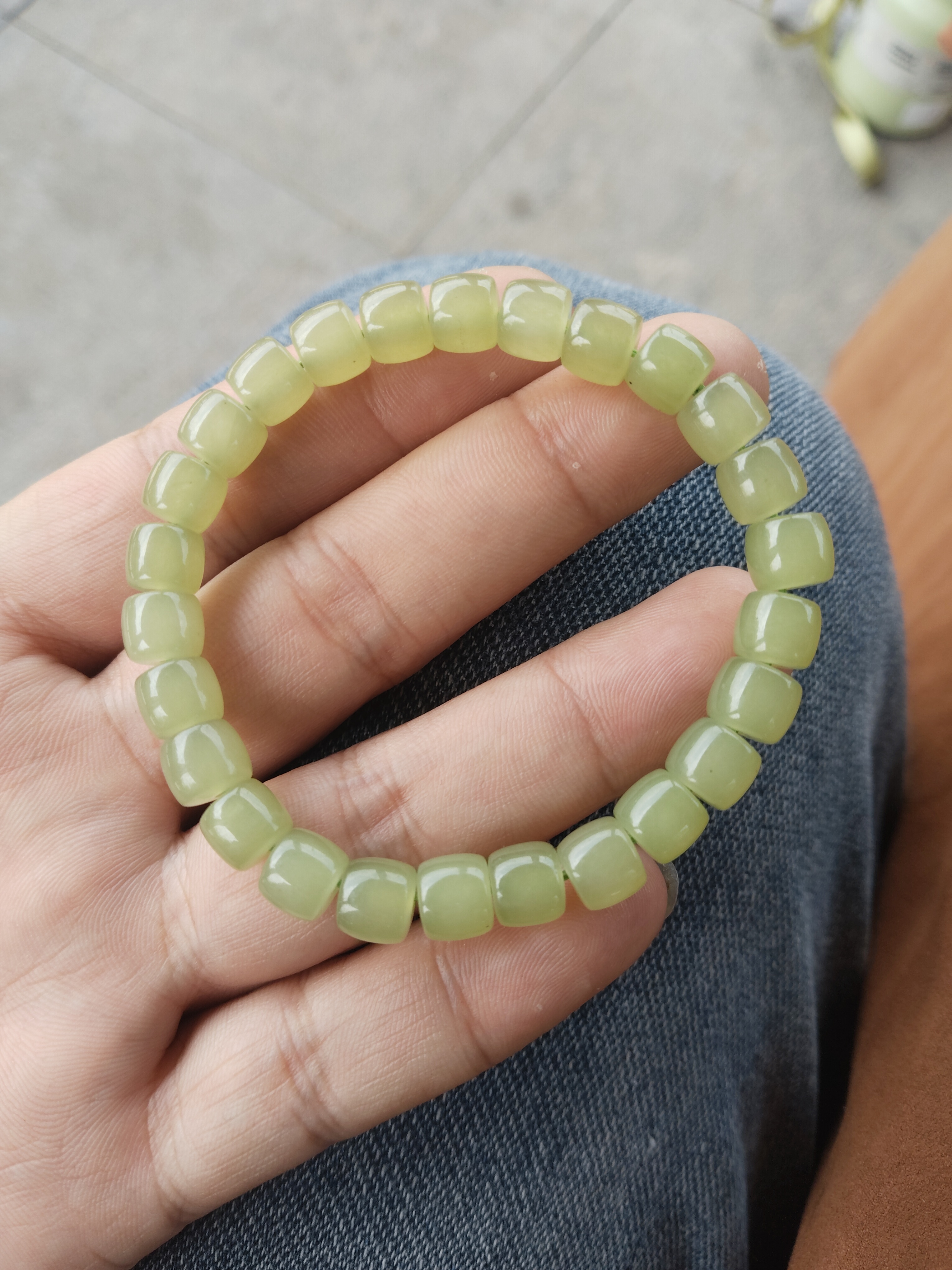 直切手串高冰晴水色卡8手串