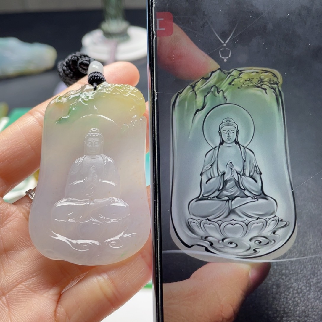 定制翡翠未镶嵌翠友起货鉴赏