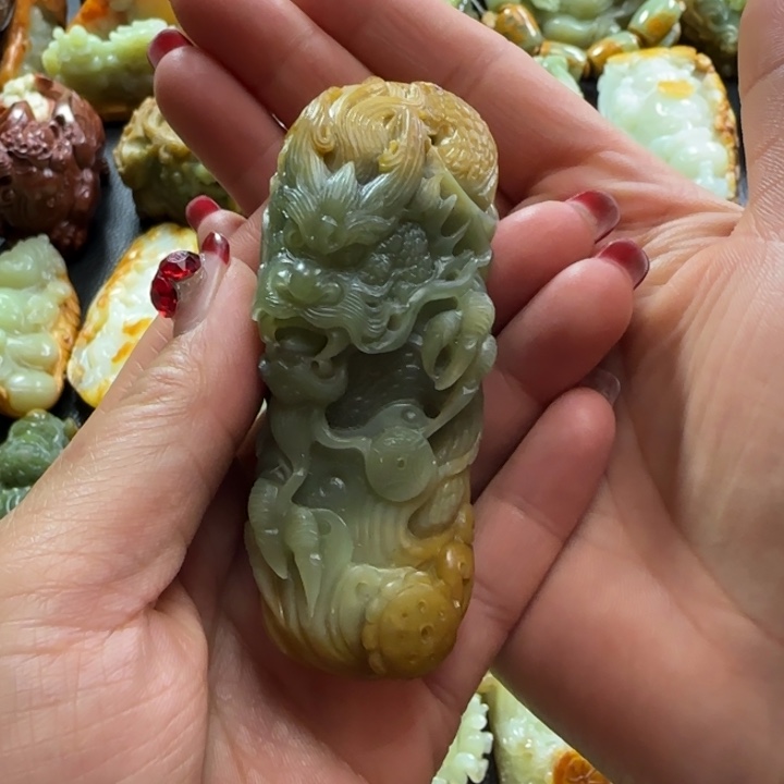 和田玉手把未镶嵌
