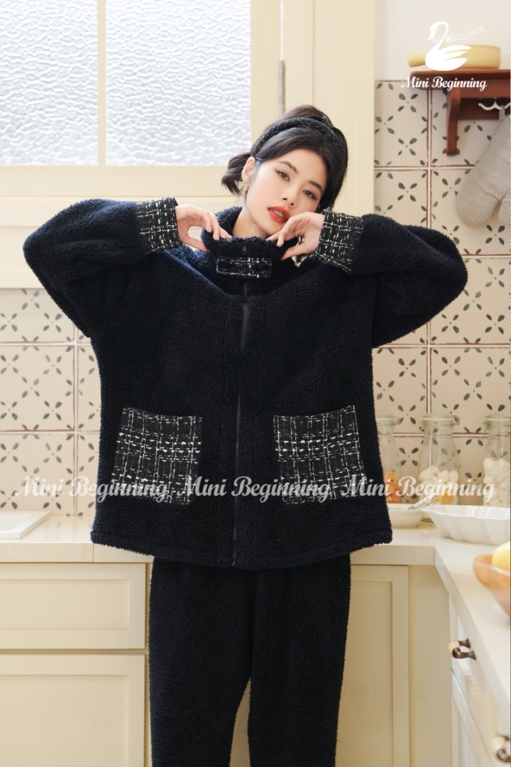 绒款新款舒适甜美休闲睡衣原创家居服女 孤品绒 002