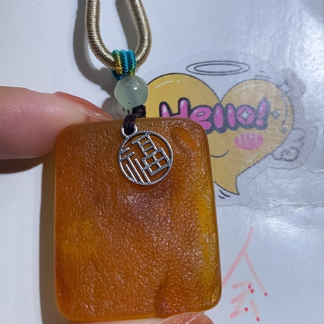 琥珀未镶嵌珠宝奇石蜜蜡吊坠