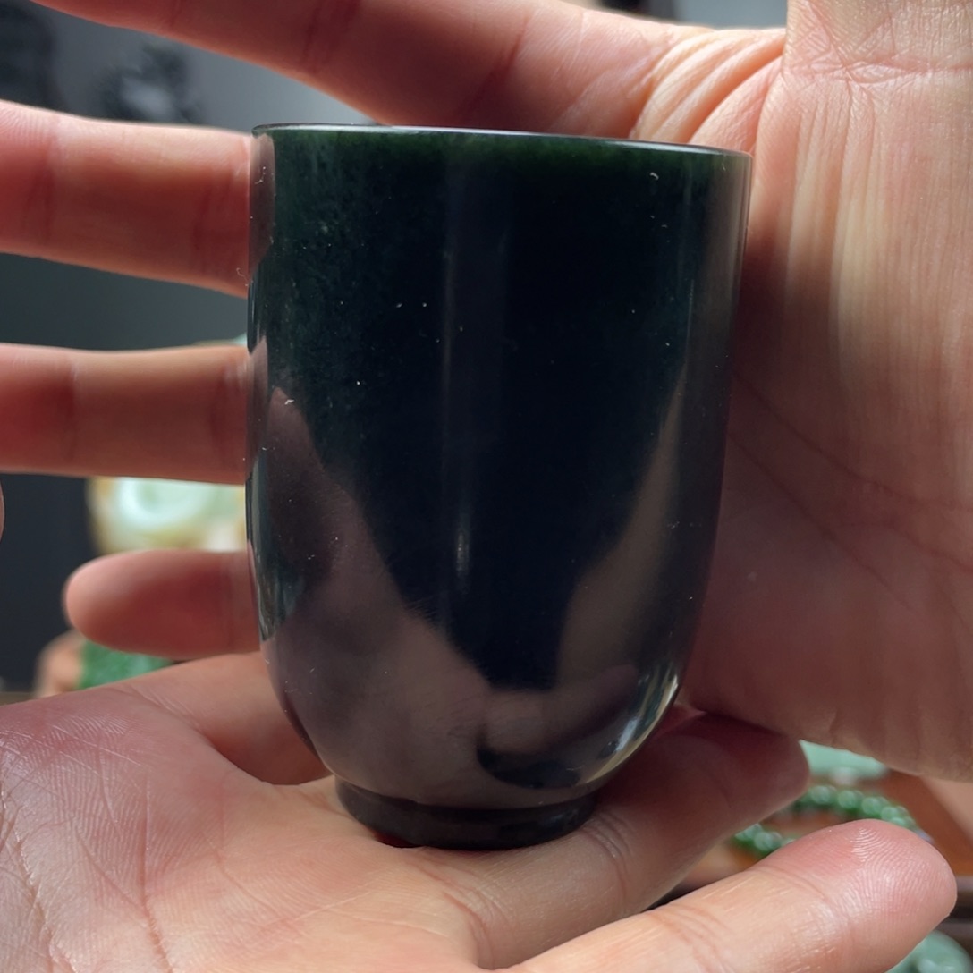 未镶嵌和田玉摆件和田玉茶杯未镶嵌