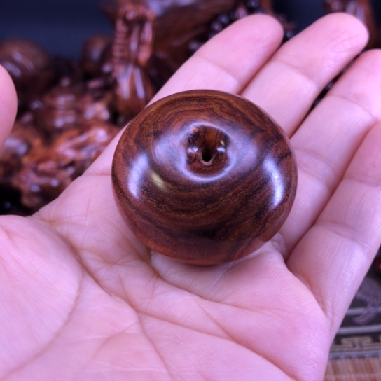 黄花梨/降香黄檀手串/手链海黄4.0平安扣