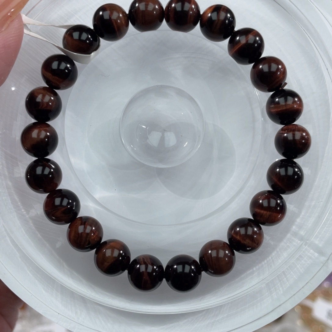 水晶手串未镶嵌019红虎眼8m+