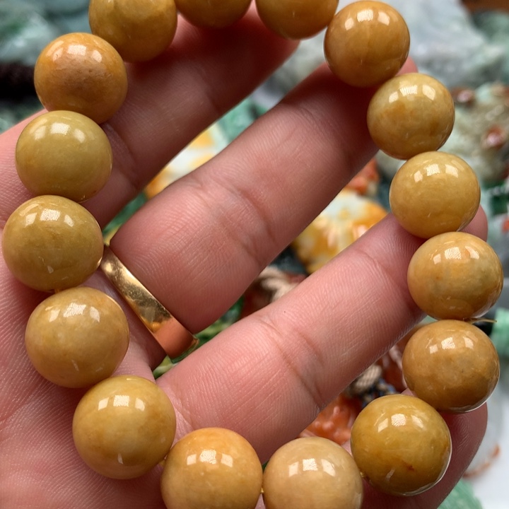 翡翠颈饰未镶嵌保真天然a货翡翠