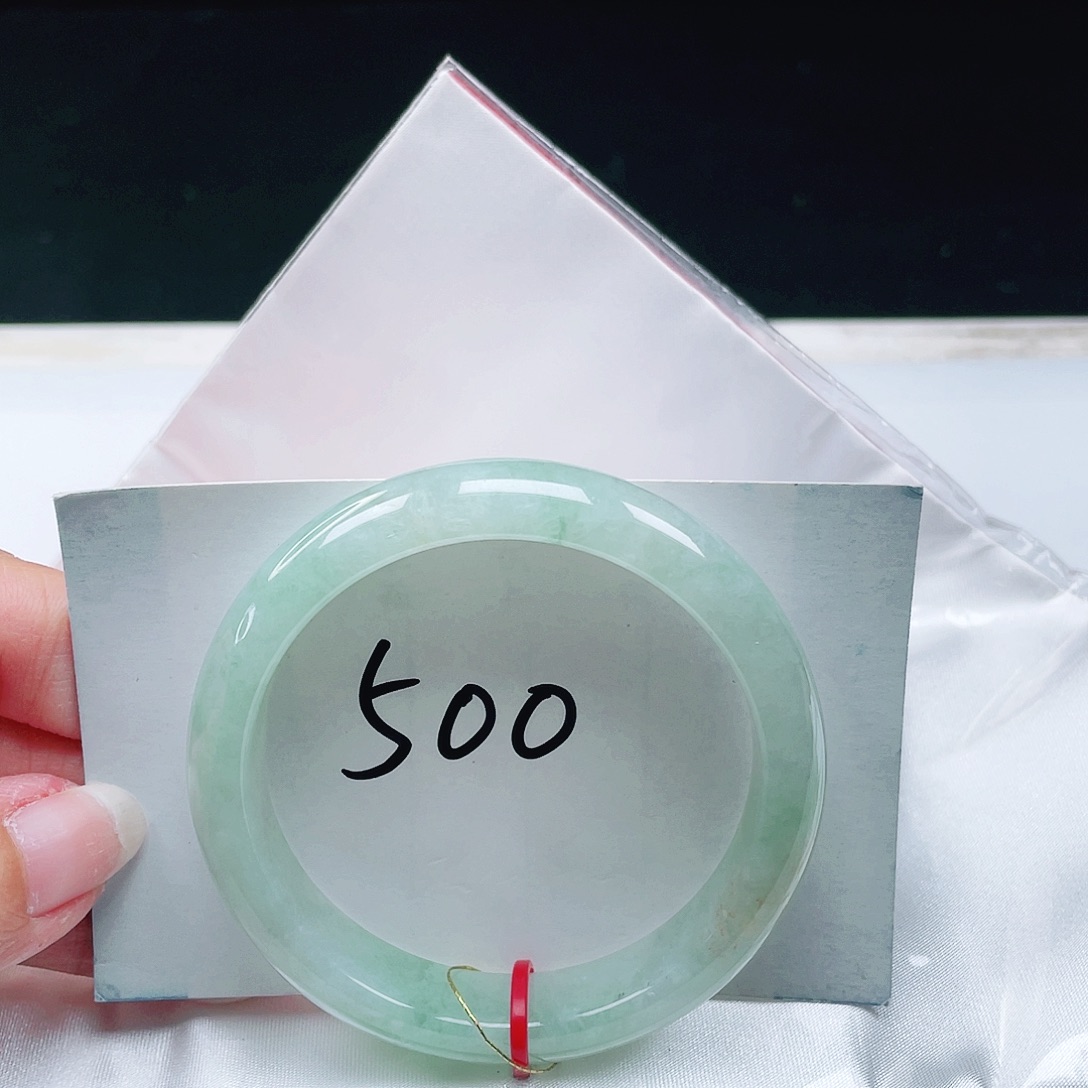 翡翠未镶嵌手镯缅甸翡翠52+