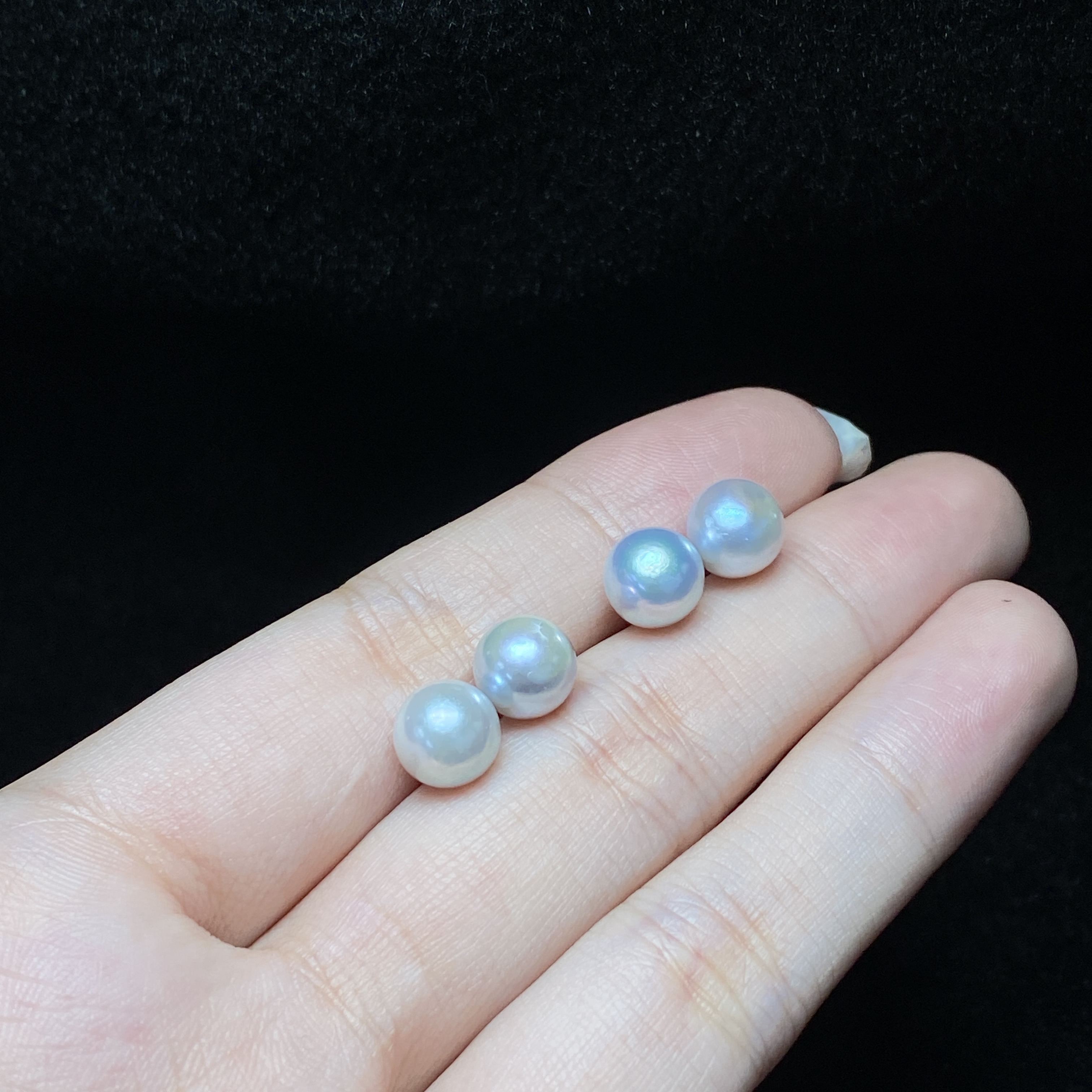 【小北好物】S925银海水珍珠耳钉约7mm+【多样性发一件】QJ05X72