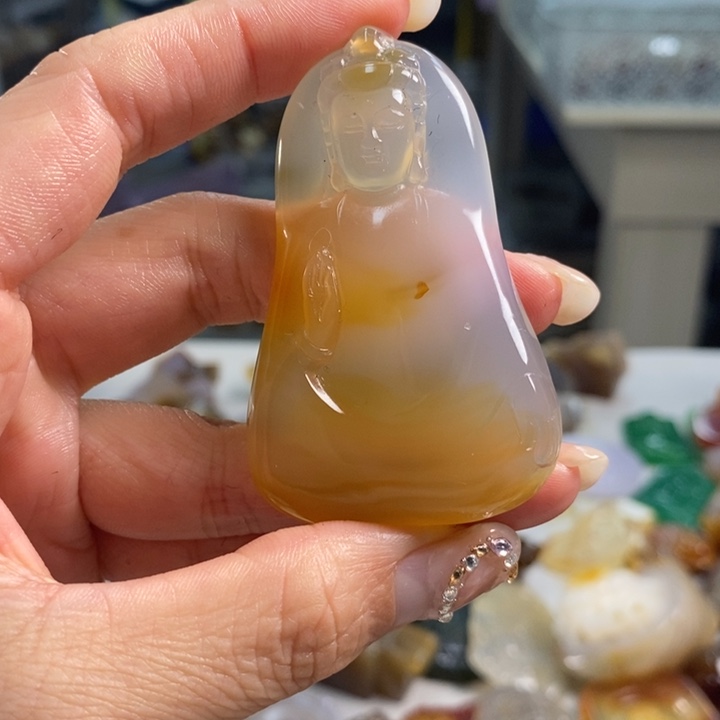 玛瑙/玉髓吊坠(不含链)未镶嵌