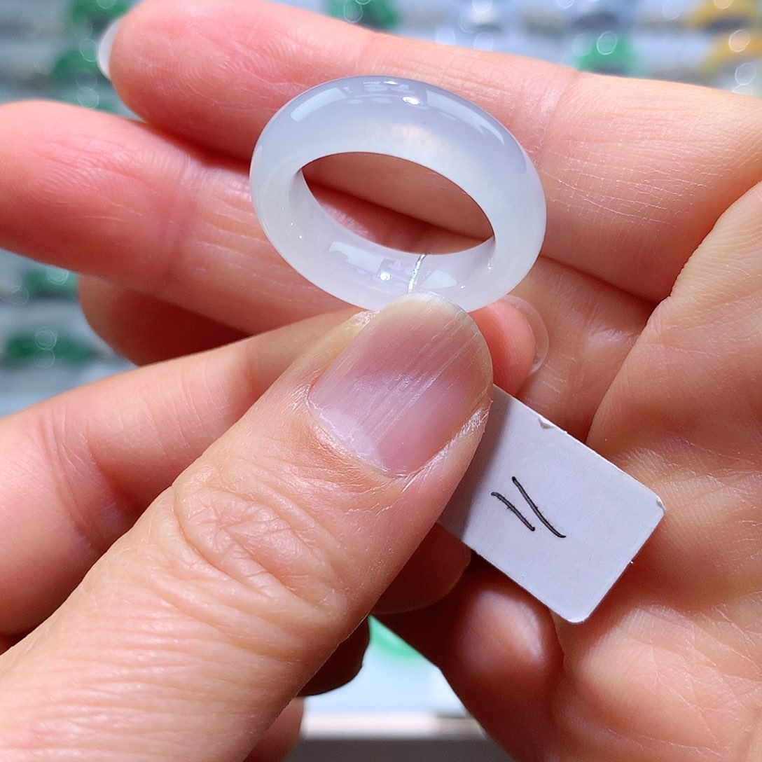 翡翠戒指未镶嵌11号