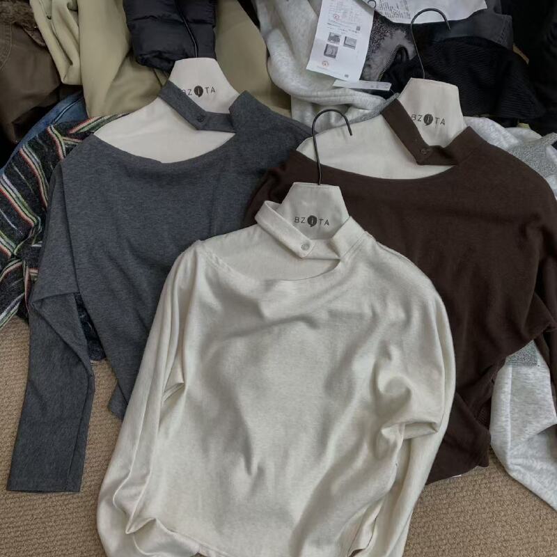 『雨美 Show』6166秋冬时尚斜肩打底