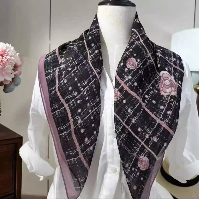 A057【黑玫格影】70*70防嗮百搭布料