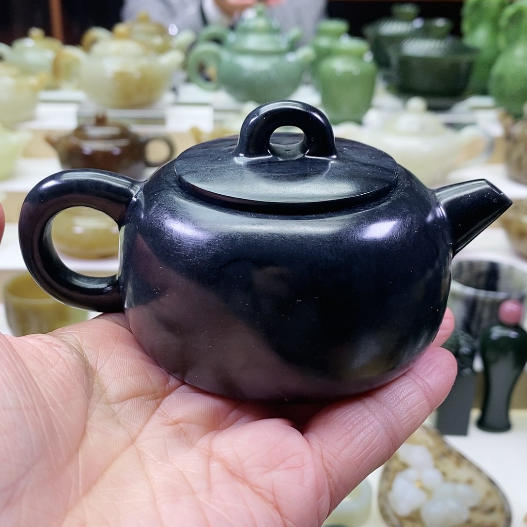 和田玉茶壶未镶嵌170m l