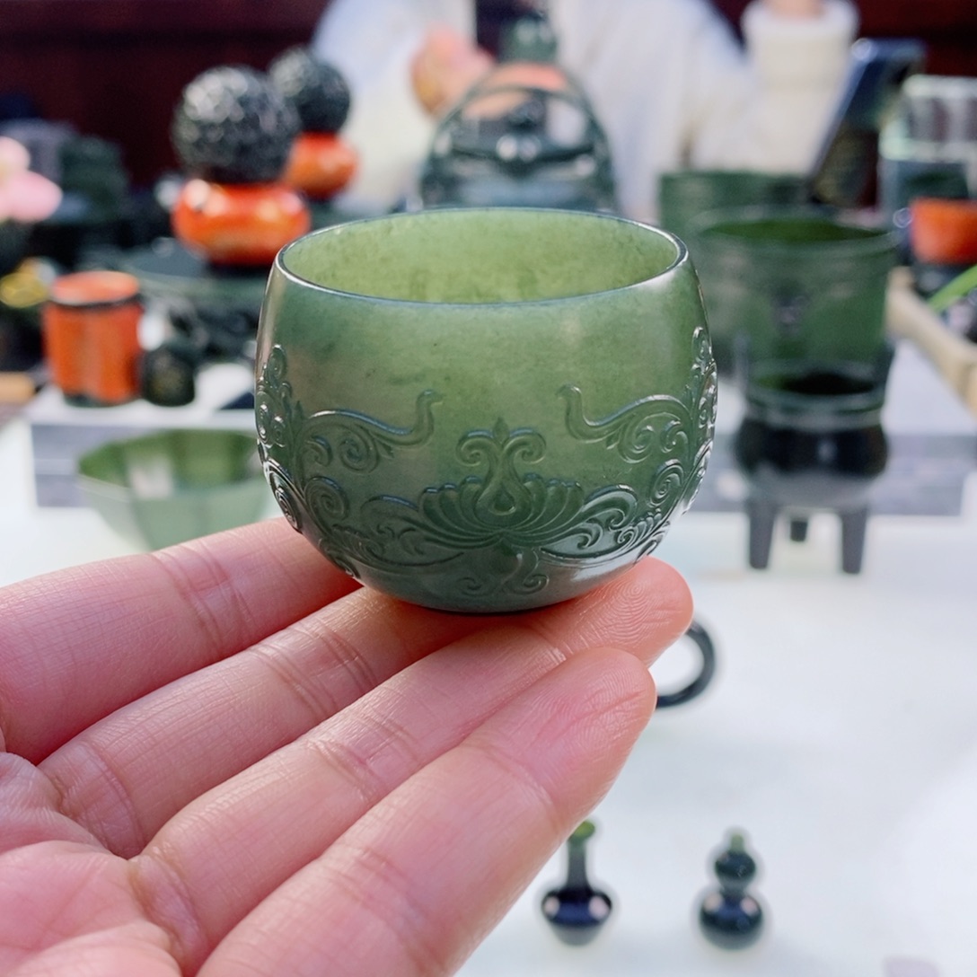 和田玉（青玉）挂件未镶嵌