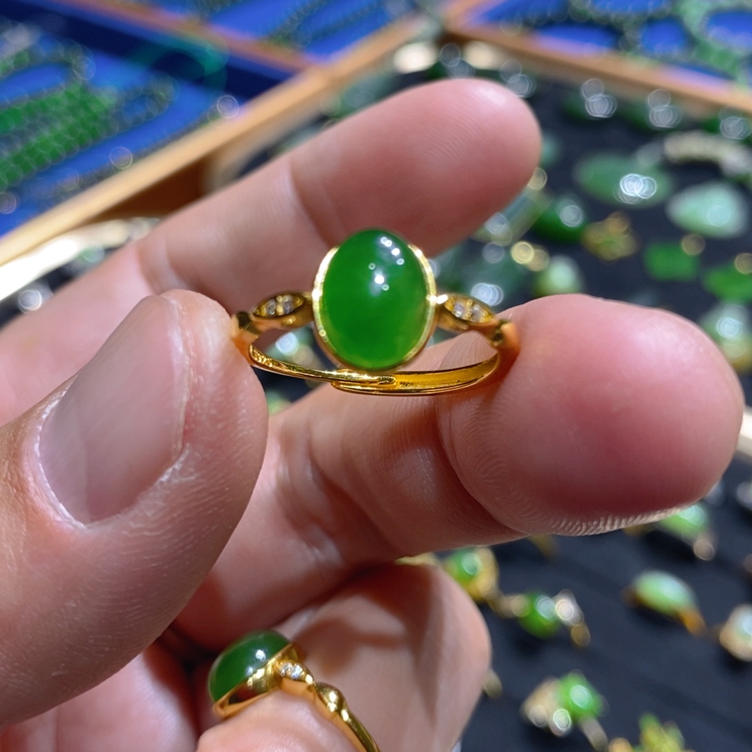 和田玉（碧玉）发饰银S925镶嵌