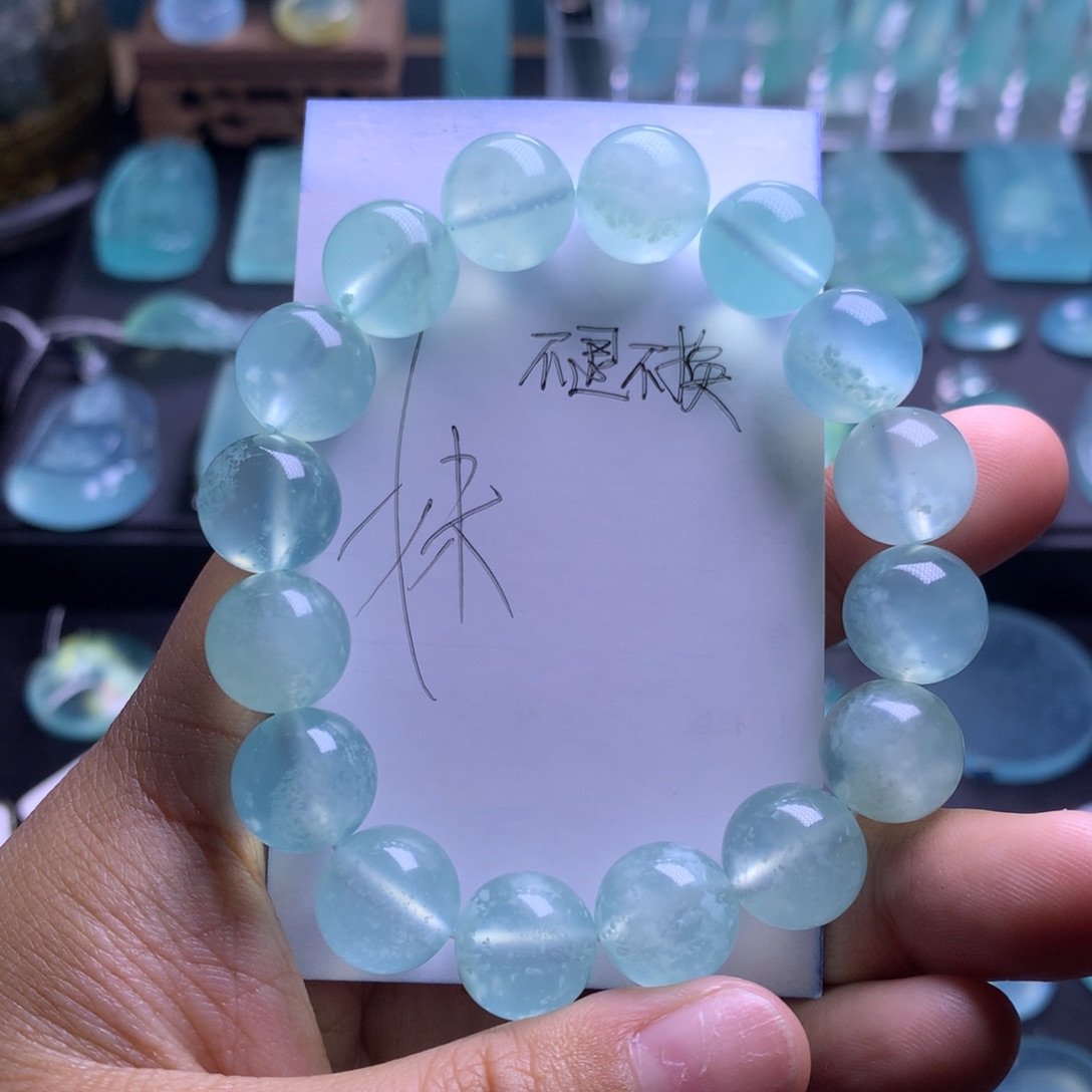 蛇纹石玉手串未镶嵌