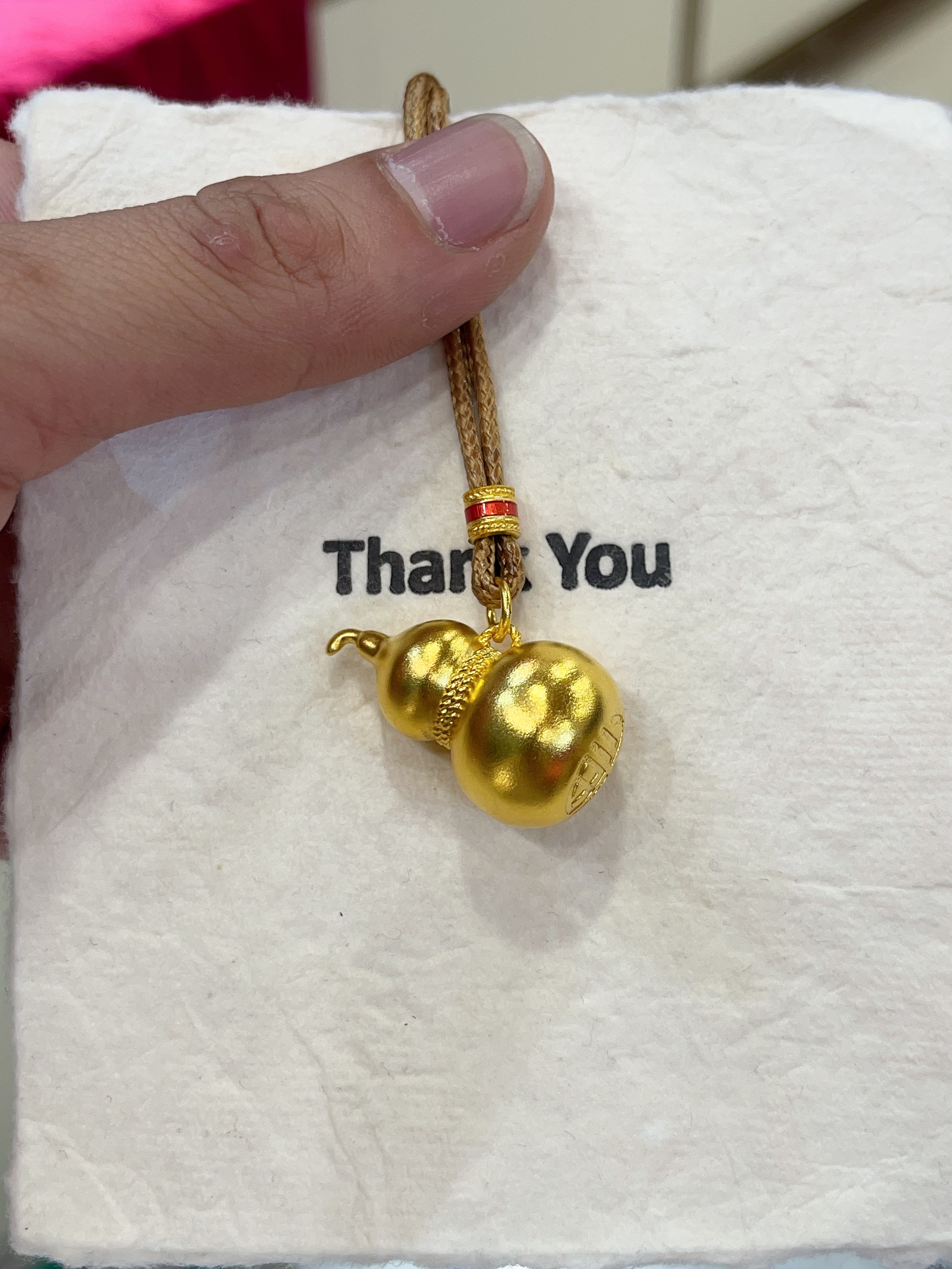 【菠萝黄金】足金999 黄金葫芦古法吊坠 金重：31.73克