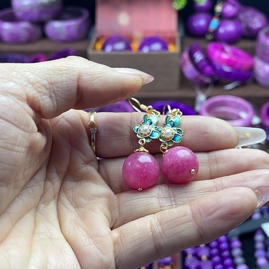 非金属南非老油料13耳坠S9