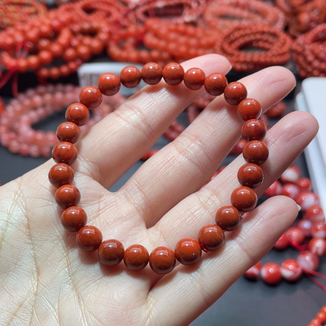 南红玛瑙手链未镶嵌旧*